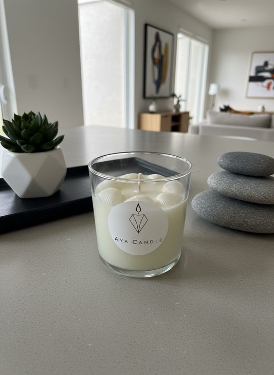 Bougie coco coquillages