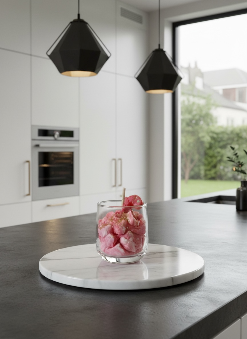 Bougies de Noël en forme de chantilly